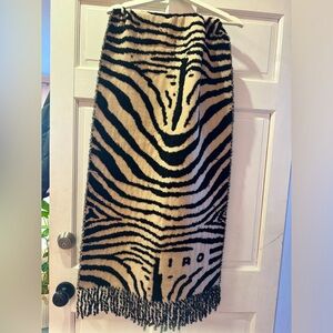 IRO Zebra scarf wool blend